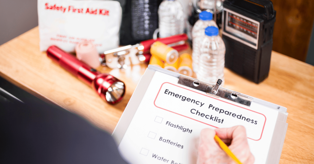 Home survival plan for disaster preparedness and family safety.